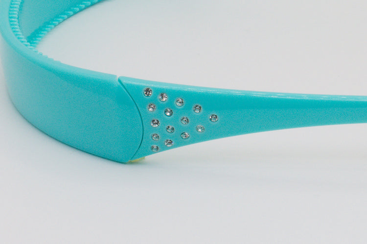 Aqua w/ Crystals - 5 Rows