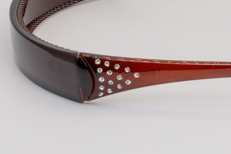 Brown w/ Crystals - 5 Rows