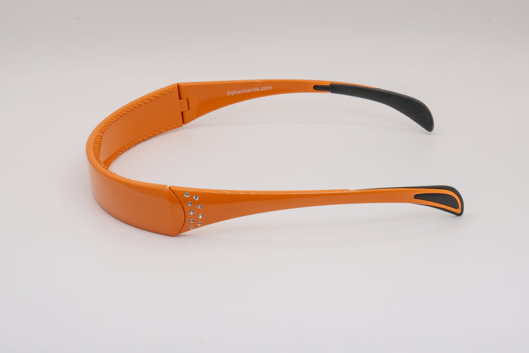 *CLOSEOUT* Tangerine w/ Crystals - 2 Rows