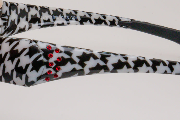 *CLOSEOUT* Houndstooth w/ Red Crystals