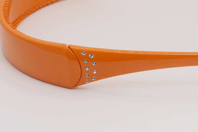 *CLOSEOUT* Tangerine w/ Crystals - 2 Rows