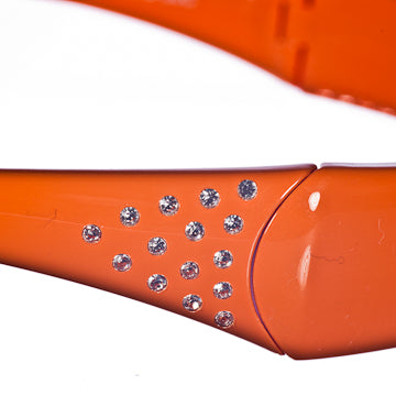 *CLOSEOUT* Tangerine w/ Crystals - 5 rows