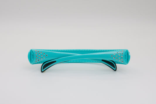 Turquoise w/ Crystals - 5 Rows